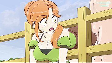Alex se quedó atascada en la valla a propósito y steve la folló hentai porno anime sexo 4k 2026