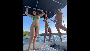 Desenfreno en alta mar con las amigas de mi esposa