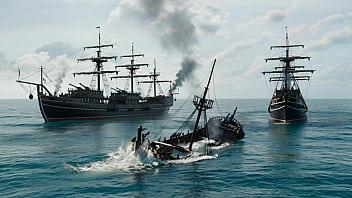 Dos piratas se follaron a marineros después del naufragio