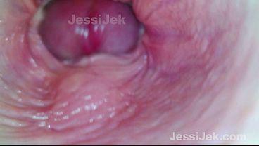 Ella cree que fue un sueño erótico pero el endoscopio en su vagina mostró sexo extremo jessijek