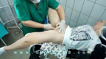 Gyno orgasmo en silla ginecológica