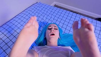 I talked my sexy gothic step cousin into sex