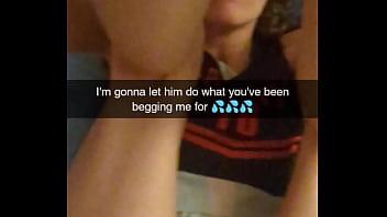 Novia infiel se venga con creampie en snapchat -richelle rose