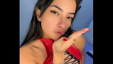 Sexy domme succubus cosplay emanuelly raquel cei ordering you to eat your cum