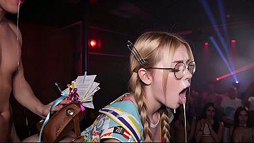 Teens came to a cosplay party to dance but they were filled with tons of cum ai generated